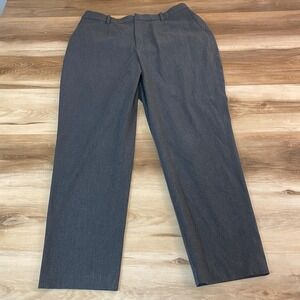 Uniqlo Pants Mens XL 32-33 Dark Gray Heather Stretch Dress Trouser